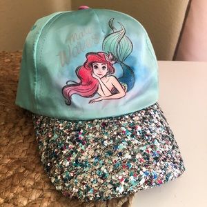 Disney Ariel  sequins “Make Waves” youth hat